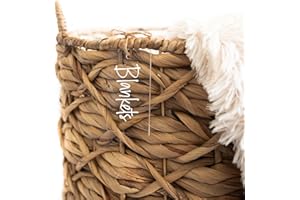 SAVVY & SORTED 12 Clear Acrylic Basket Tags - Jute String Label Holders for Storage Bins - Acrylic Hanging Tags Labels for Baskets - Basket Labels Clip On - Bin Clip Labels - Organizing Tags Personalized Gift Tags