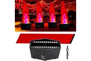ZLPOWER 6ft Fake Fire Flame Light Campfire with 36 LED Light Flame Fire Light Machine Artificial Fake Fire Flames Atmosphere Effect Fake Fire for Nightclub, Campfire Party, Special Holiday