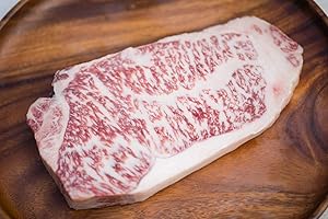 RIVIERA SEAFOOD CLUB Japanese Wagyu Kobe Beef A5 Grade | Zen-Noh Collective | Ribeye, New York or Thin Sliced Cuts | Overnight Delivery (New York Steak, 1lb)