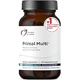 Designs for Health Primal Multi - Paleo-Friendly Multivitamin Supplement with Folate, Tocotrienols, Lutein + Broccoli Seed, Immune Support Vitamins D (2000 IU), C + Zinc (120 Capsules)