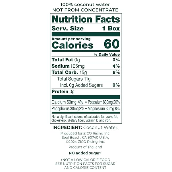 ZICO 100% COCONUT WATER, NO ADDED SUGAR, REFRESHINGLY DELICIOUS, HYDRATION WITH ELECTROLYTES, 11.2 FL OZ (PACK OF 12)