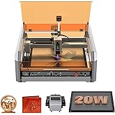 Genmitsu L8 Laser Engraver, 40000mm/min All-in-one Engraving Machine, 20W (20000mW) Power Output Laser Cutter Built-in Acryli