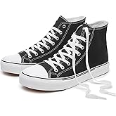 hash bubbie High Top Sneakers for Women Classic High Tops Canvas Shoes Lace up Women's Fashion Sneaker