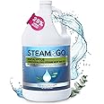 Steam and Go Demineralized Water - Multi-Surface Cleaning Solution for Steam Mop, Ready-to-Use Floor Cleaner, No PVC, Ideal for Home & Office, Compatible w/Any Mop - Eucalyptus Mint, 128oz, Pack of 1