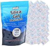 ANSIO 2 g Silica Gel Desiccant Sachets Pack of 120 Moisture Absorbers