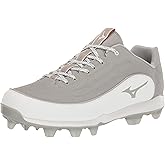 Mizuno Ambition 3 Low TPU Mens Molded Baseball Cleat | Grey-White | US Mens 6.5