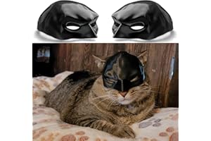 Yrefdmo 1PCS Batcat Mask,Halloween Black Catbat Mask for Cats,Funny Halloween Costumes Accessories,Bat Cat Cosplay for Halloween or Everyday Fun