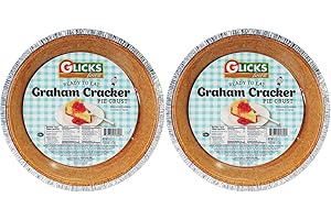VALUBNDL: Glicks Graham Cracker Ready-to-Fill Pie Crusts (Bulk 2-Pack) – Two 170g Prepared Shells – Sweet & Buttery Base for 