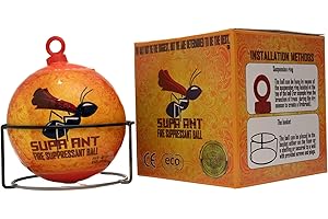 Supa Ant Fire Safety Ball as Fire Blanket for Home and Kitchen – Fire Protection Device for House, Office, Garage, Car
