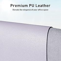 Aothia Large PU Leather Desk Pad Protector