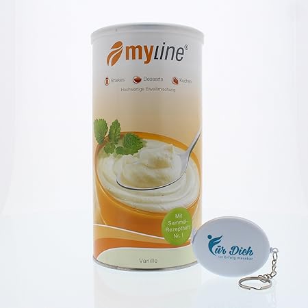 myline Eiweiß Pulver (1x400g) + 'Für Dich' Maßband (Vanille)