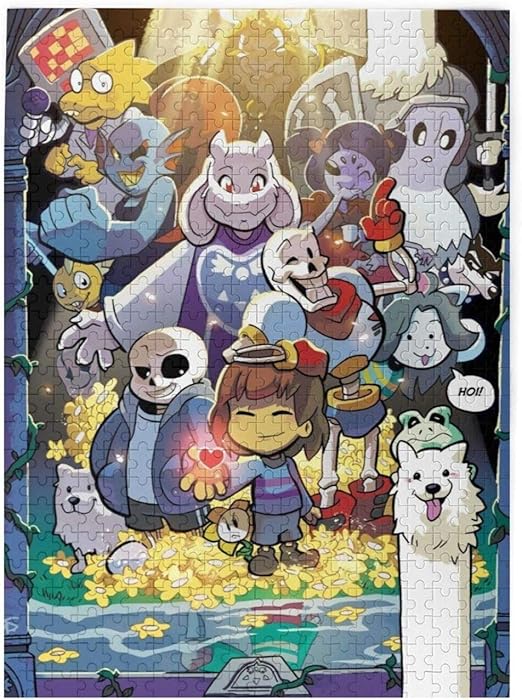 Undertale sans Picture Puzzle The Child 500 Piece Jigsaw Puzzle