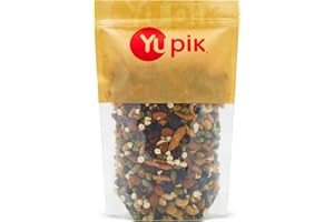 Yupik Green Trail Mix, 1 kg, Kosher, Crunchy Snack with Roasted Cashews, Almonds, Edamame, Dried Fruits, & Yogurt Chips, Idea