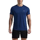 Pioneer Camp Mens Moisture Wicking Running Workout Shirt Performance Athletic T-Shirts UPF 50+ Short Sleeve Active Gym Tops