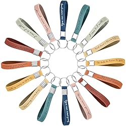 Fumete 24 Pcs Inspirational Keychains Gift for