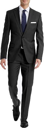 Amazon.com: Calvin Klein - Traje de corte ajustado para hombre, Traje de  corte ajustado por separado., 44\