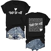 OCURHU Women's Mental Health Awareness Shirt Mental Health Matters Graphic Short Sleeve Tee Tops