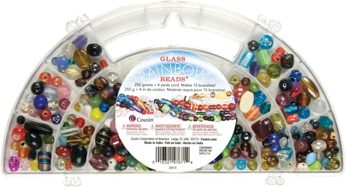 Cousin Bead Girl Glass Bead Kit, Assorted Beads Arts, Crafts & Sewing