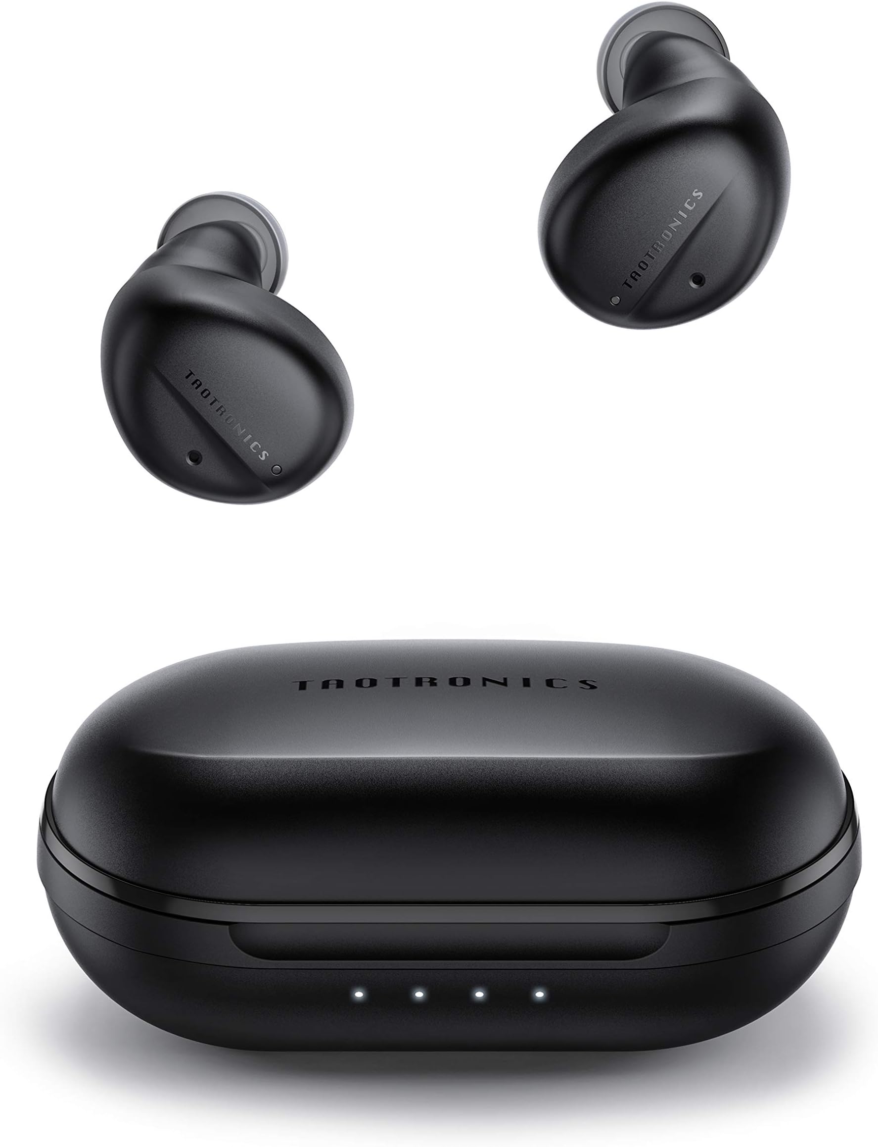 Wireless Earbuds, TaoTronics Hybrid Active Noise Cancelling Headphones Bluetooth 5.1 Earphones with Single/Twin Mode Charging Case Touch Control 32H Playtime Deep Bass Bluetooth Earphones for Sport