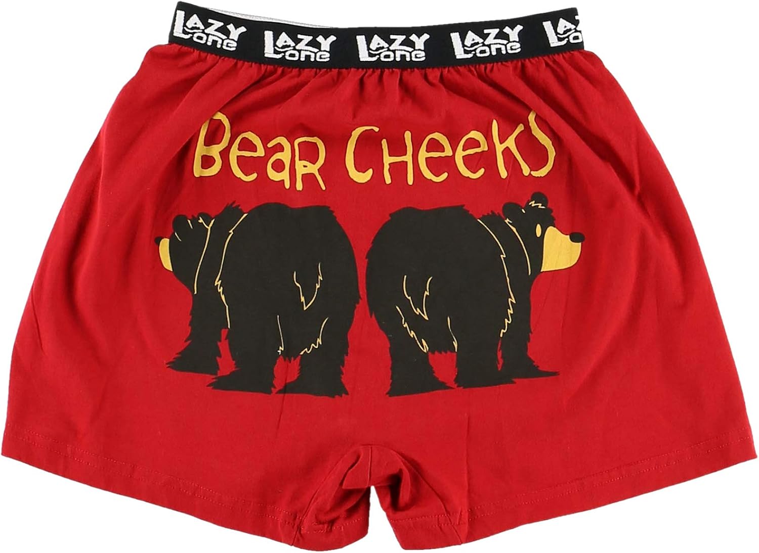 Lazy One Bear Cheeks Boys Boxer Shorts Small Red Amazon.co.uk Clothing
