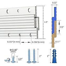 French Cleats 6 inch - Supports 60 lbs - Heavy Duty