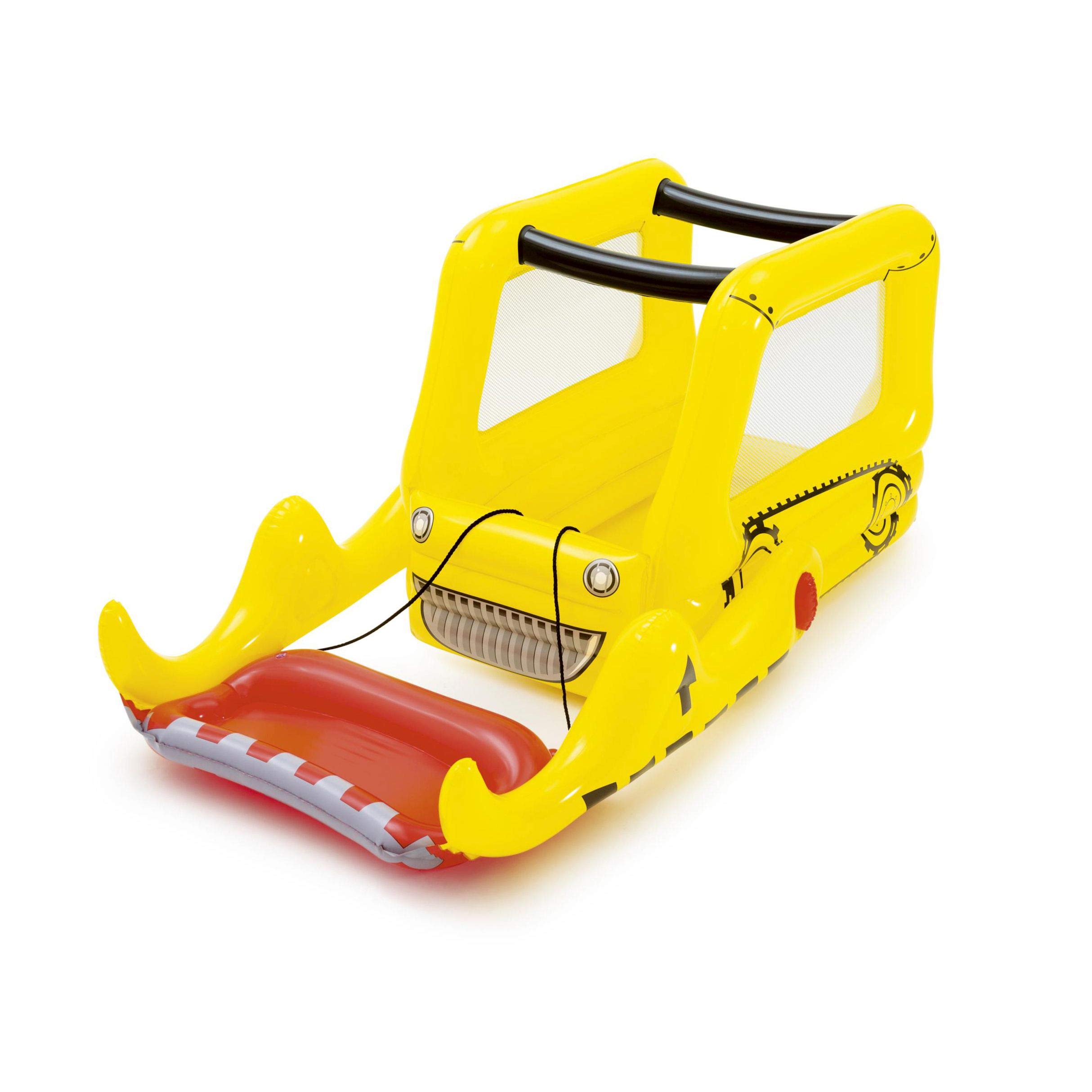 Bestway Up, In & Over aufblasbares Bällebad Bagger mit 25 Spielbällen, 198x105x84 cm