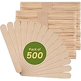 Perfect Stix Jumbo Craft Sticks, 6 x 3/4, Natural Poplar Wood, 500Ct. Multipurpose for Arts, Popsicles, Waxing