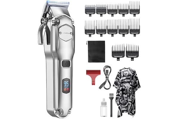 Jack&Rose Hair Clippers Men, Cordless Hair Clippers, Clippers for Men Haircut, Barber Clippers, Professional Hair Trimmer Sha