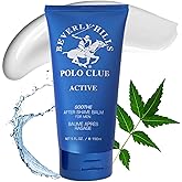 Beverly Hills Polo Club BHPC Active/Sport After Shave Balm for Men - Soothing Post-Shave Comfort with Luxury Lavender & Citrus Scent - 5oz Hydrating Lotion