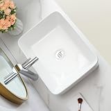 BELOFAY Ceramic Bathroom Sink Rectangular 48x38 cm White Gloss view 5