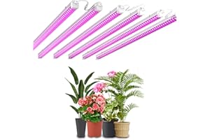 ONLYLUX Grow Lights for Indoor Plants - 270W(6 x 45W) Full Spectrum for Seed Starting, Plant Growing Shelf, Sunlight Grow Light Strips Bulbs, Water Proof Hydroponics Growing System 6 Pack