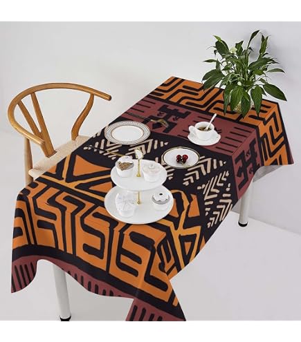 Hafangry Kwanzaa Tischdecke – Afrikanisches Design Für Feste, Küche & Feiern, 152 X 213 Cm