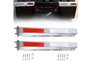 MIAOKUI 2 1/2" Bolt Straight Mud Flap Hangers for Semi Trucks Mudflap Hanger Brackets for Commercial Truck Mud Flaps