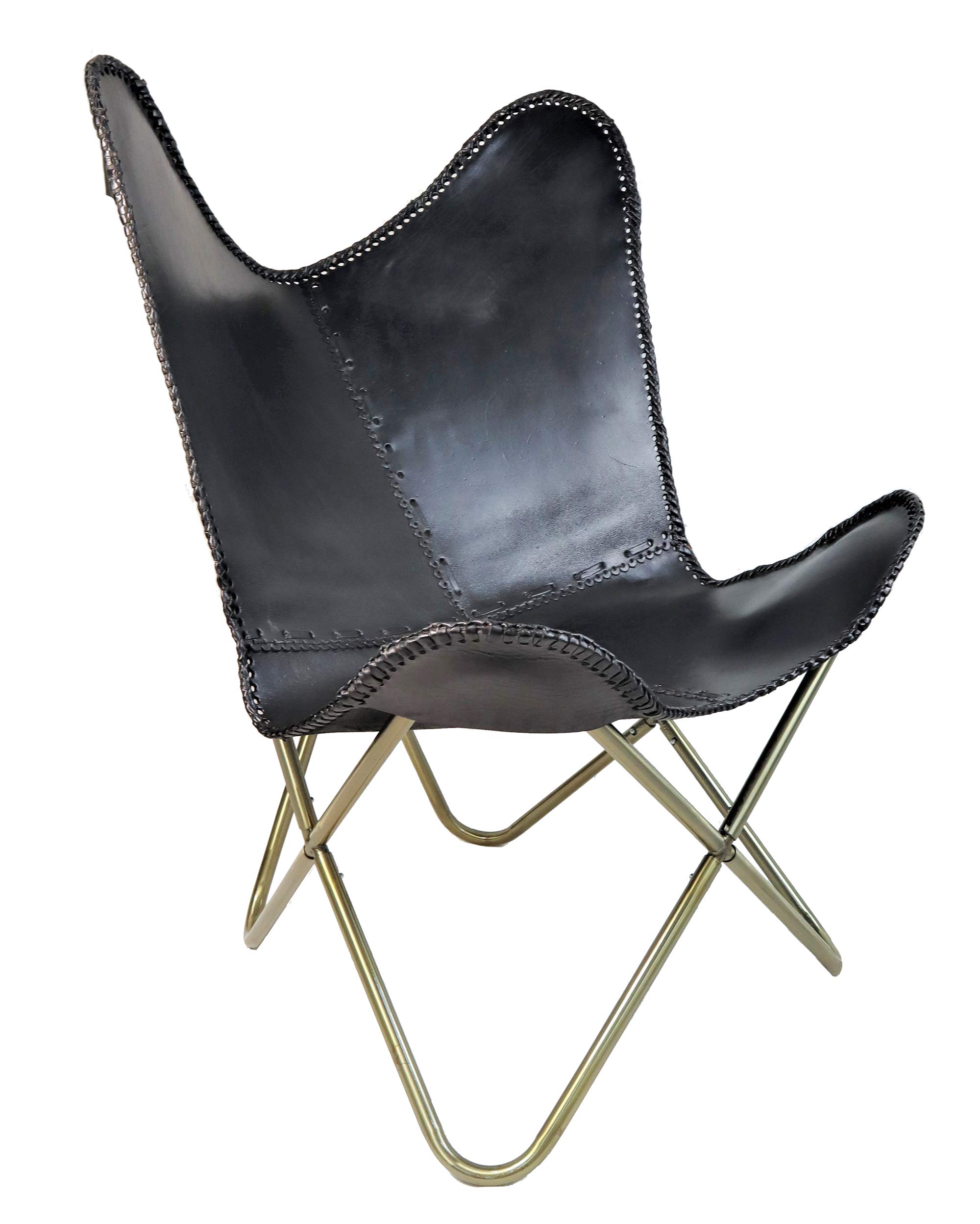 Aspect Chaises Longues, Black/Gold, 70x75x90cm, CH076BK/G