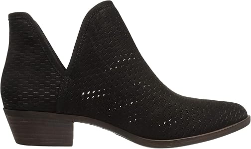 lucky brand baley perforated chop out booties leopard