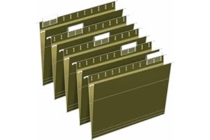 Hanging File Folders, RAZCC 30 Pack Reinforced Hanging Folders Letter Size, Designed for Bulky Files, Filing Cabinet, Adjustable Tabs, Green