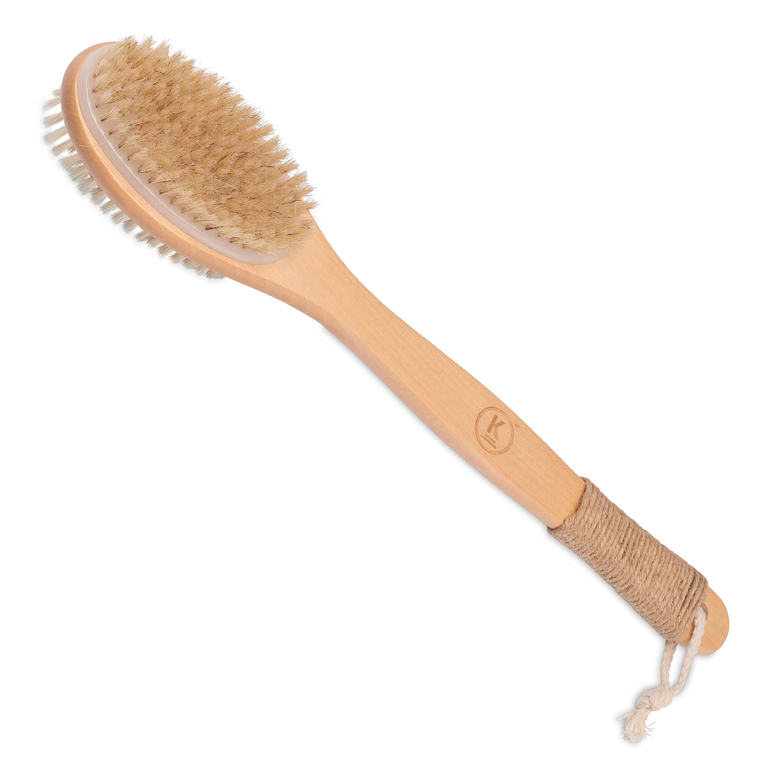 K-Pro Back Brush with Long Handle - Body Brush Long Soft and Hard bristles