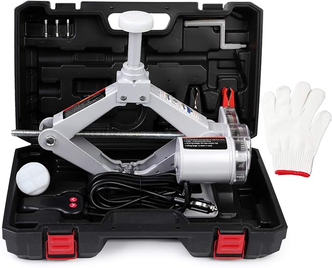 ROGTZ Electric Car Floor Jack 3 Ton Allinone Automatic 12v Scissor