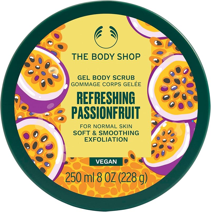 The Body Shop Refreshing Passionfruit Gel Body Scrub 250ml New