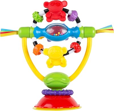 Playgro Baby High Chair Spinning Toy with Rattle and Suction Cup - 6+ Months
