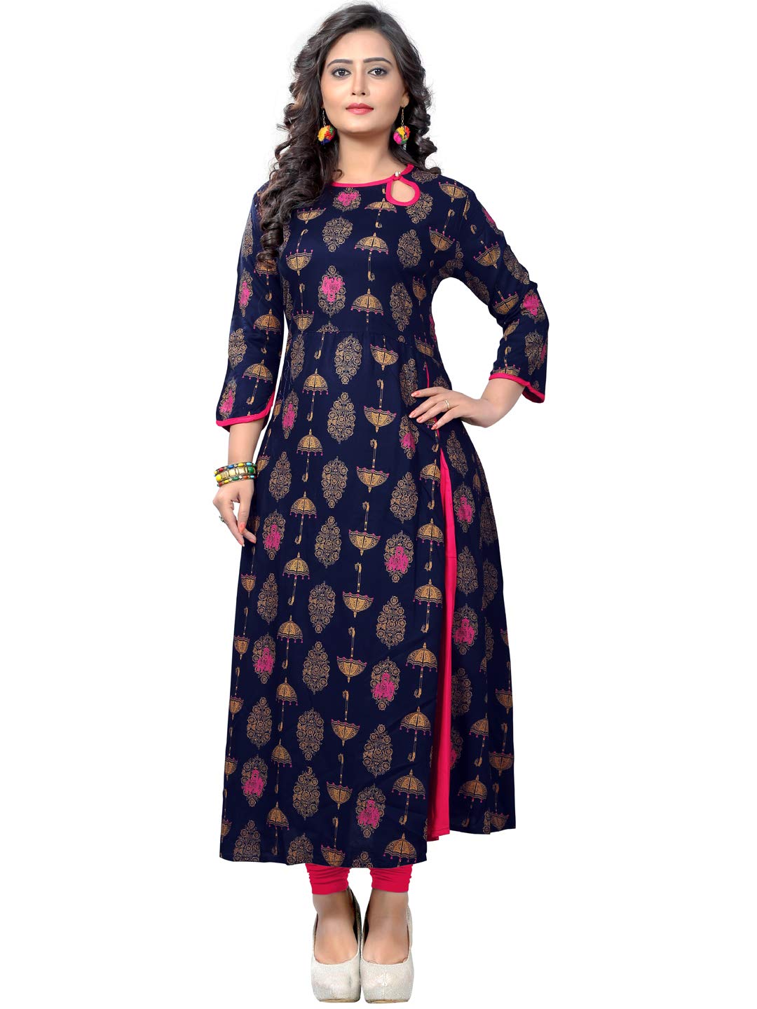 Vaikunth FabricsWomen's Rayon Regular Kurta