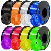 ACESAY TPU Filament 1.75mm, Flexible 95A TPU, 8 Pack 200g Spool Bundle | 8 Color, High Resilience &amp; Durability, Strong Bonding &amp; No Clog, Neat Winding, Accuracy +/-0.03mm, Fit Most FDM Printer