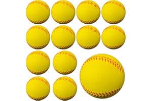 GKK Foam Baseballs 12 Pack Soft Baseballs for Youth Teenager Players Sports Foam Baseballs Training Balls for Hitting and Indoor or Outdoor Play