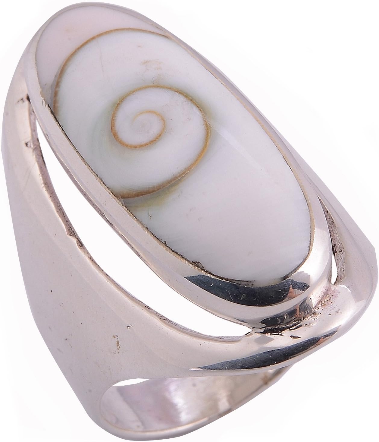 Natural Pattern Charm Shiva Eye & 925 Sterling Silver Ring Gift