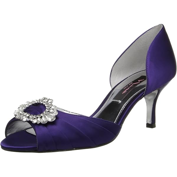 Amazon.com | Easy Street Women's Moonlight Pump, Navy Glitter, 6