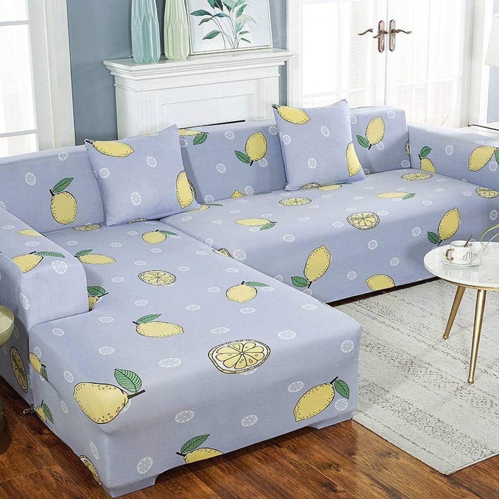 Stretch Sofa Cover,Anti-Slip Couch Cover Soft All Inclusive Slipcover Washable L-Shaped Chaise Lounge Sofa Protector Four Seasons Furniture Protector Sofa Slipcover 1 pcs-145-185cm(57-73inch)-K