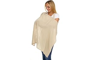 Babylicious Muslin Nursing Cover Up for Breastfeeding - Breathable Breastfeeding Cover with Arch-line & Adjustable Straps