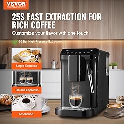 VEVOR Automatic Espresso Machine, 20 Bar Auto