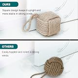 Marwood Nautical Rope Knot Door Stopper 2kg Jute Sailor Knot Square 12.7cm view 5