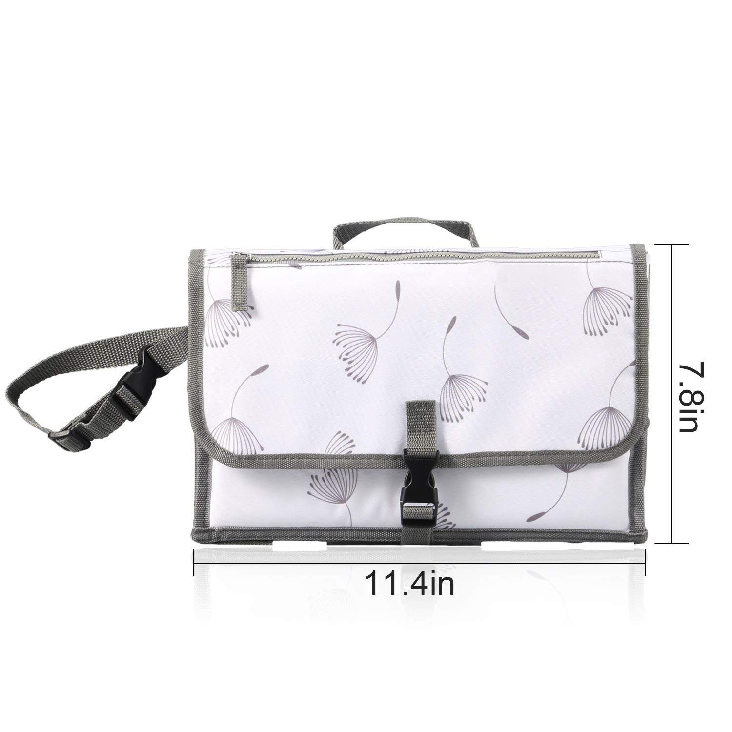 Portable Baby Diaper Changing Pad – Stars Wish infant Waterproof Foldable Changing Station with Cushioned Changing Mat and Wipes Case for Traveling and Outdoors, Newborns and Toddlers